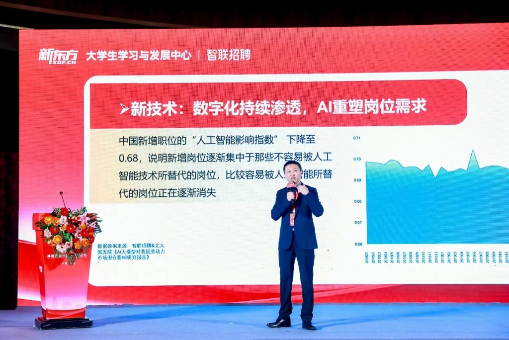 智联招聘集团执行副总裁李强发表主题演讲